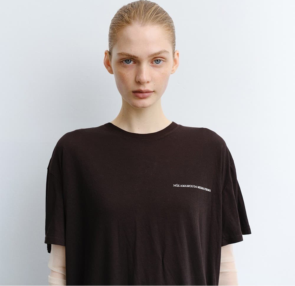 TVR SHEER SILK TOP_DARK BROWN — vue 9