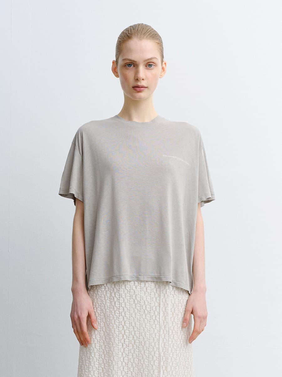 TVR SHEER SILK TOP_L-GREY — vue 1