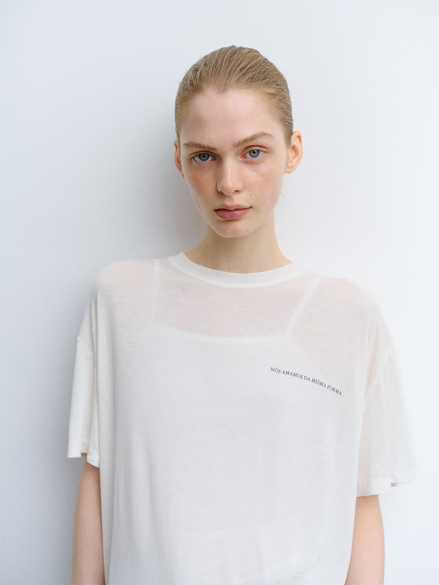 TVR SHEER SILK TOP_IVORY — vue 1