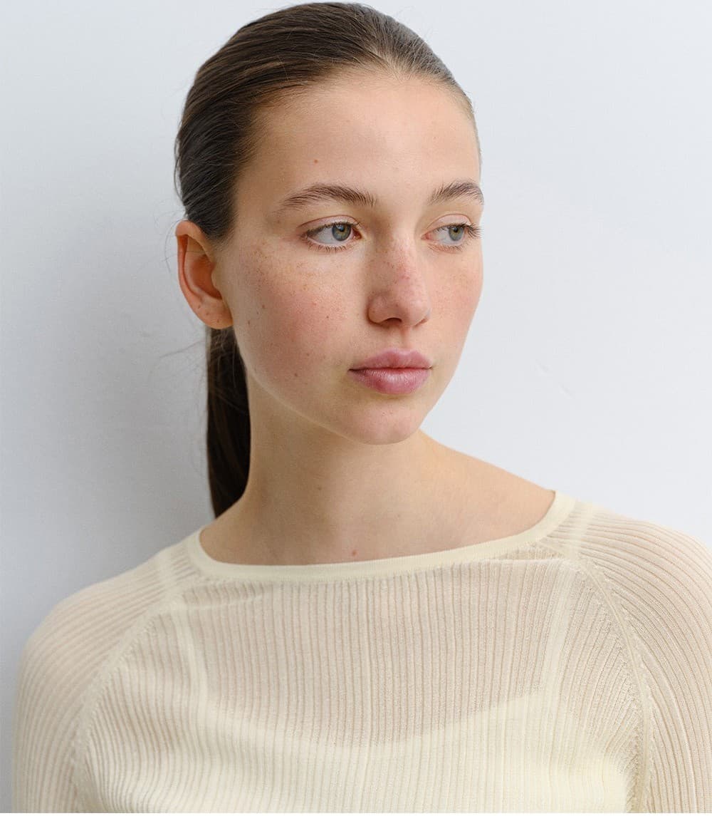 TVR RIBBED SILK KNIT TOP_Y-BEIGE — vue 9