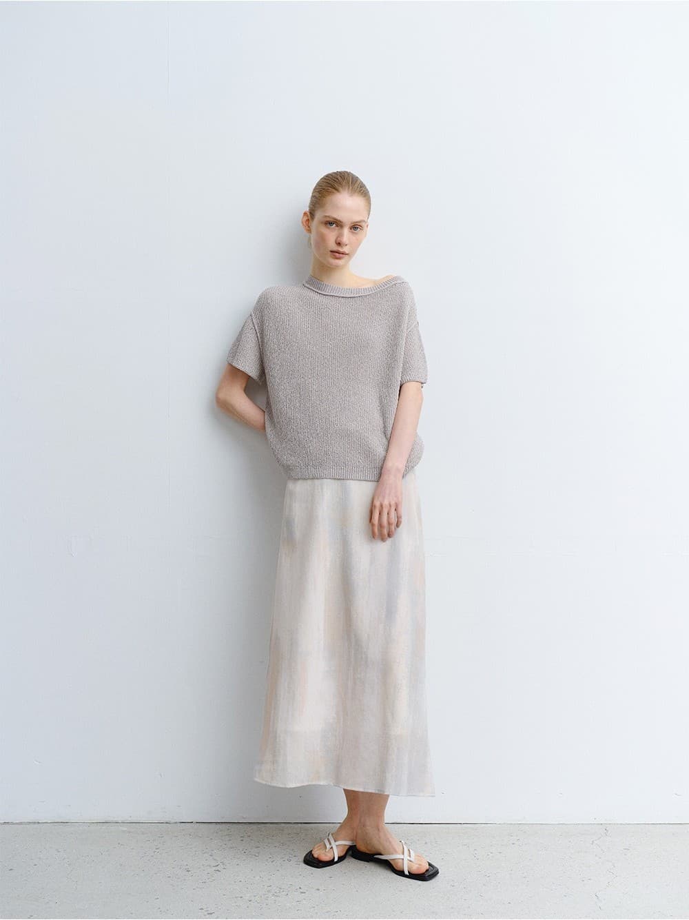 TVR ONE OFF-SHOULDER KNIT TOP_GREY — vue 7