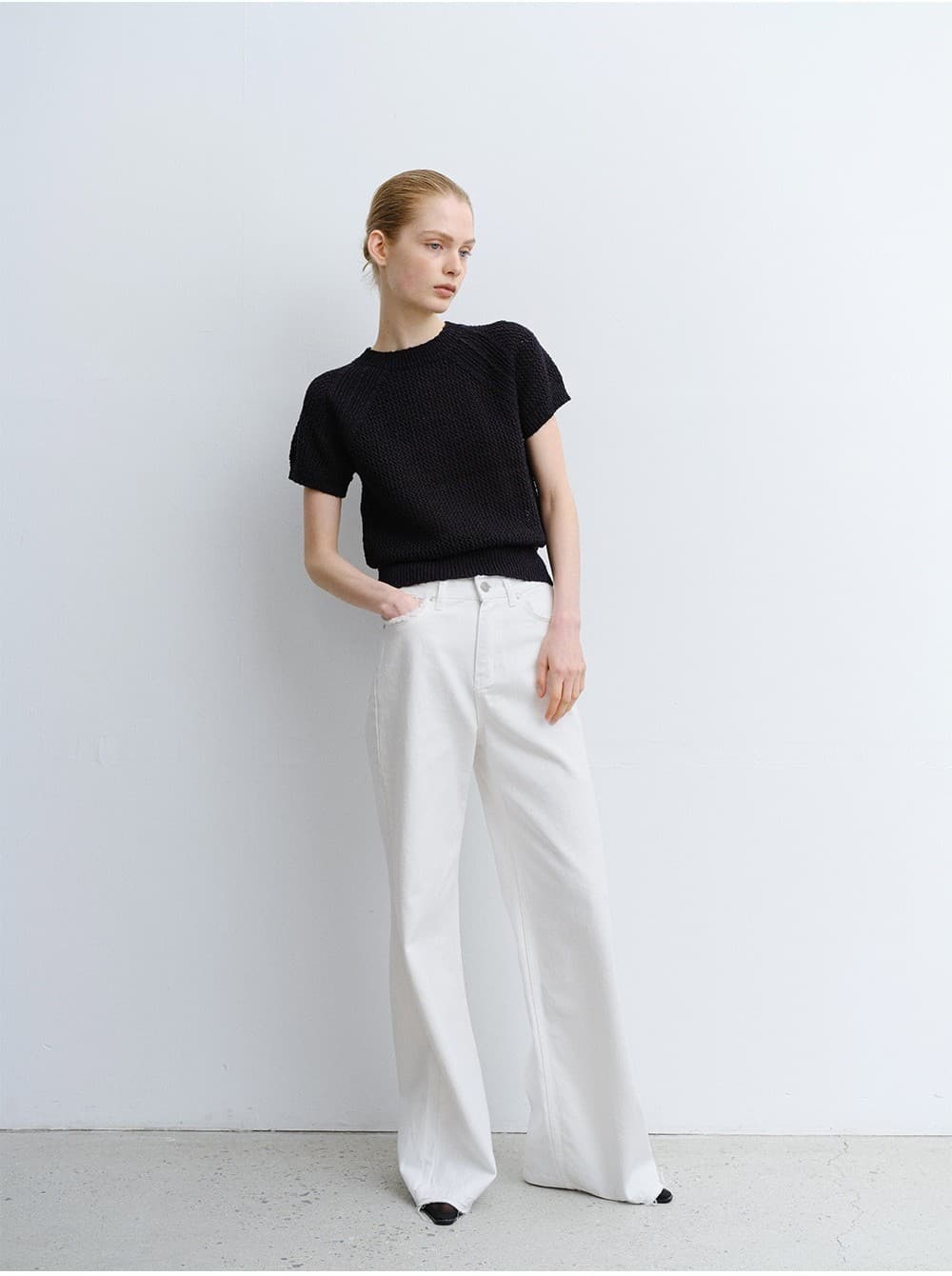 TVR COTTON NETTING KNIT TOP_D-NAVY — vue 6