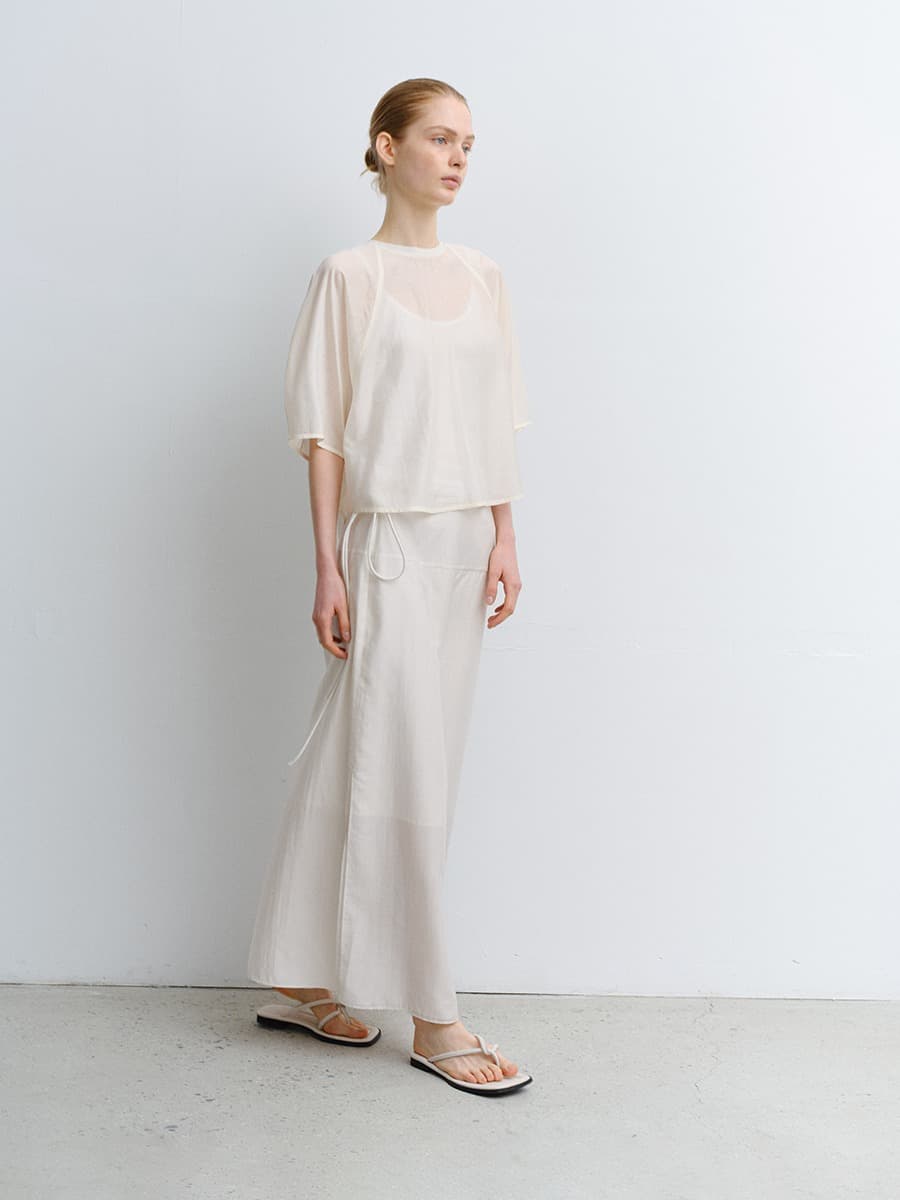 TVR VOLUME SLEEVE BLOUSE_IVORY — vue 7
