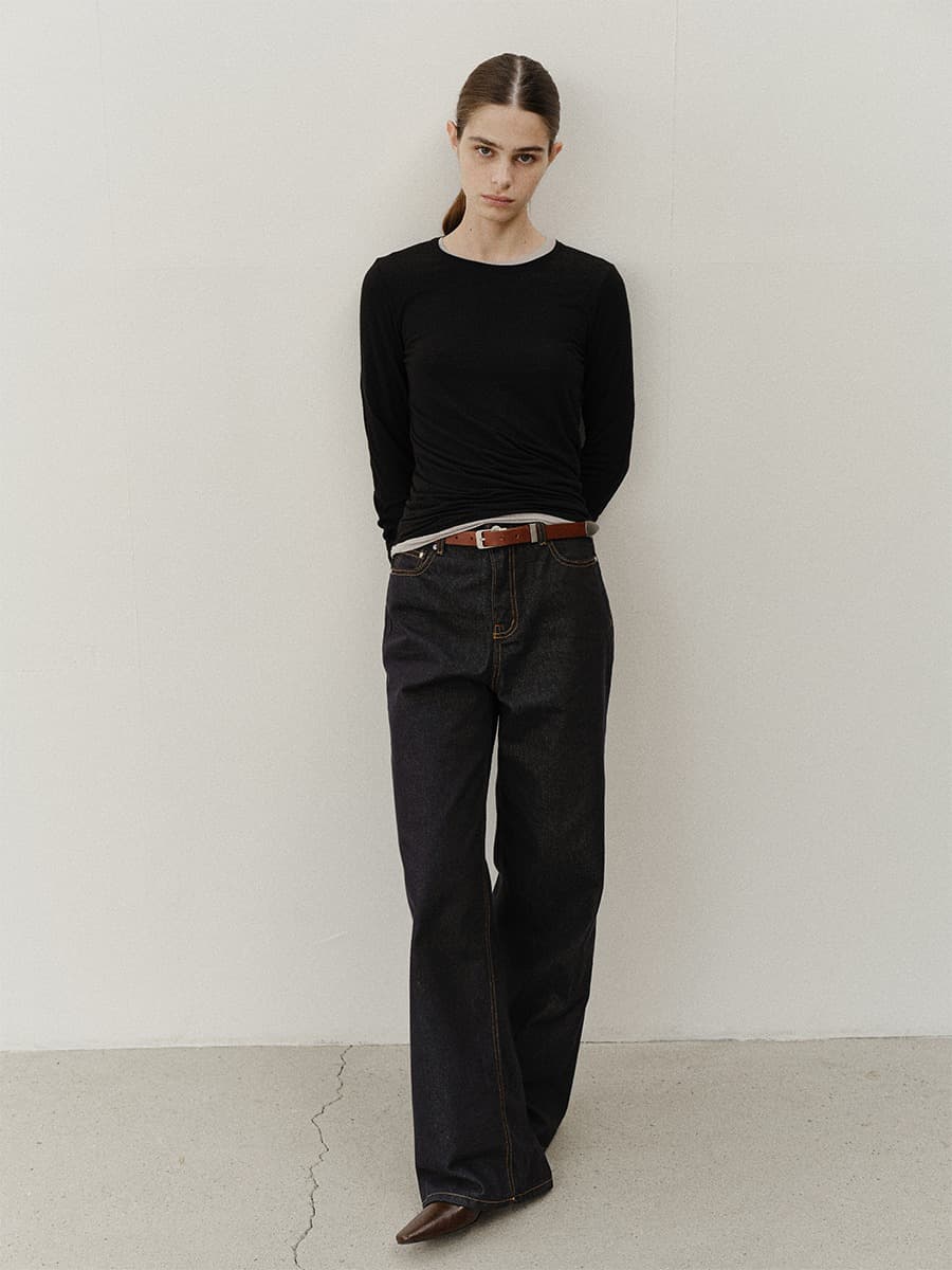 TVF NON-FADE CLASSIC WIDE DENIM_INDIGO — vue 5