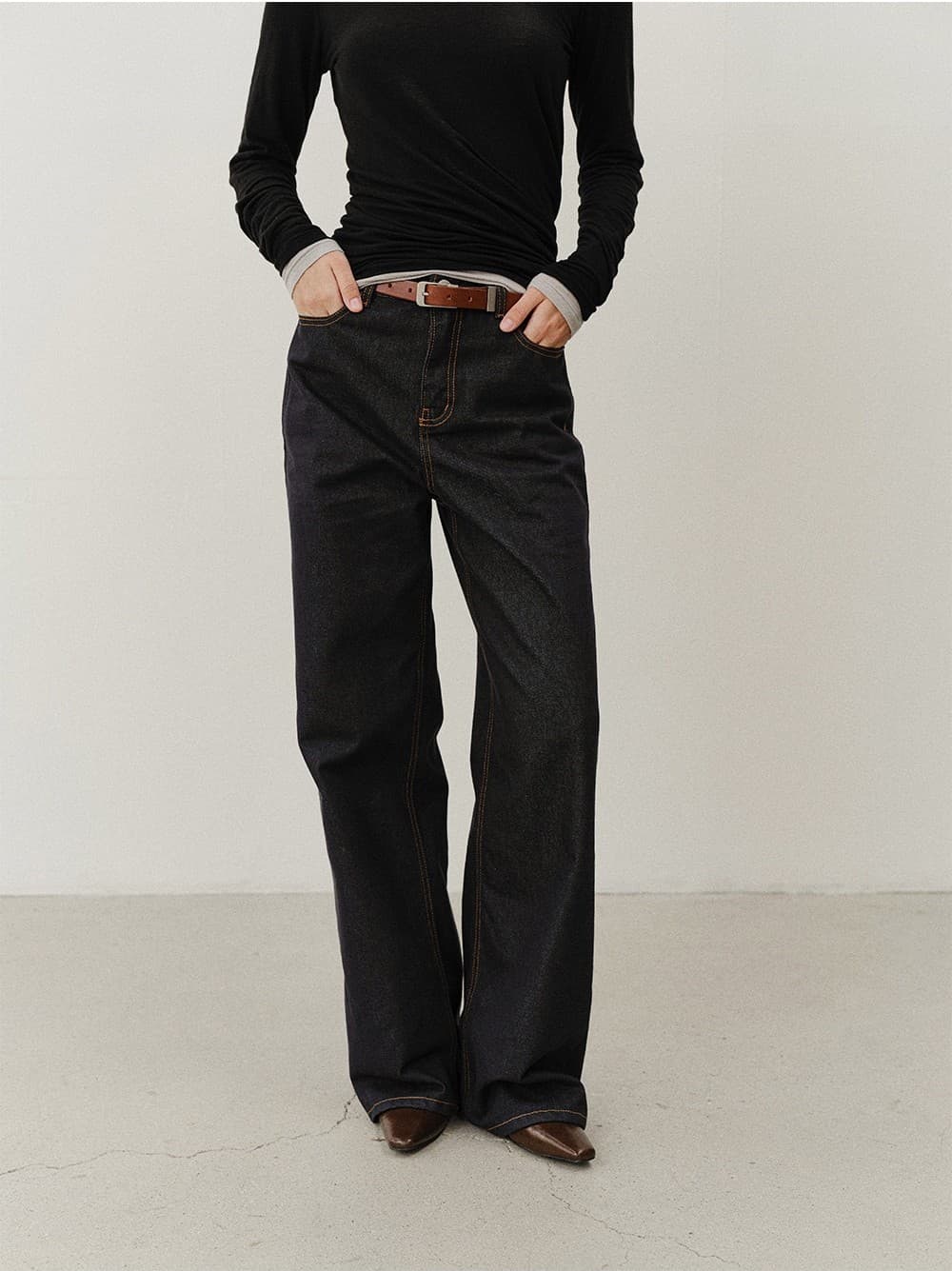 TVF NON-FADE CLASSIC WIDE DENIM_INDIGO — vue 11