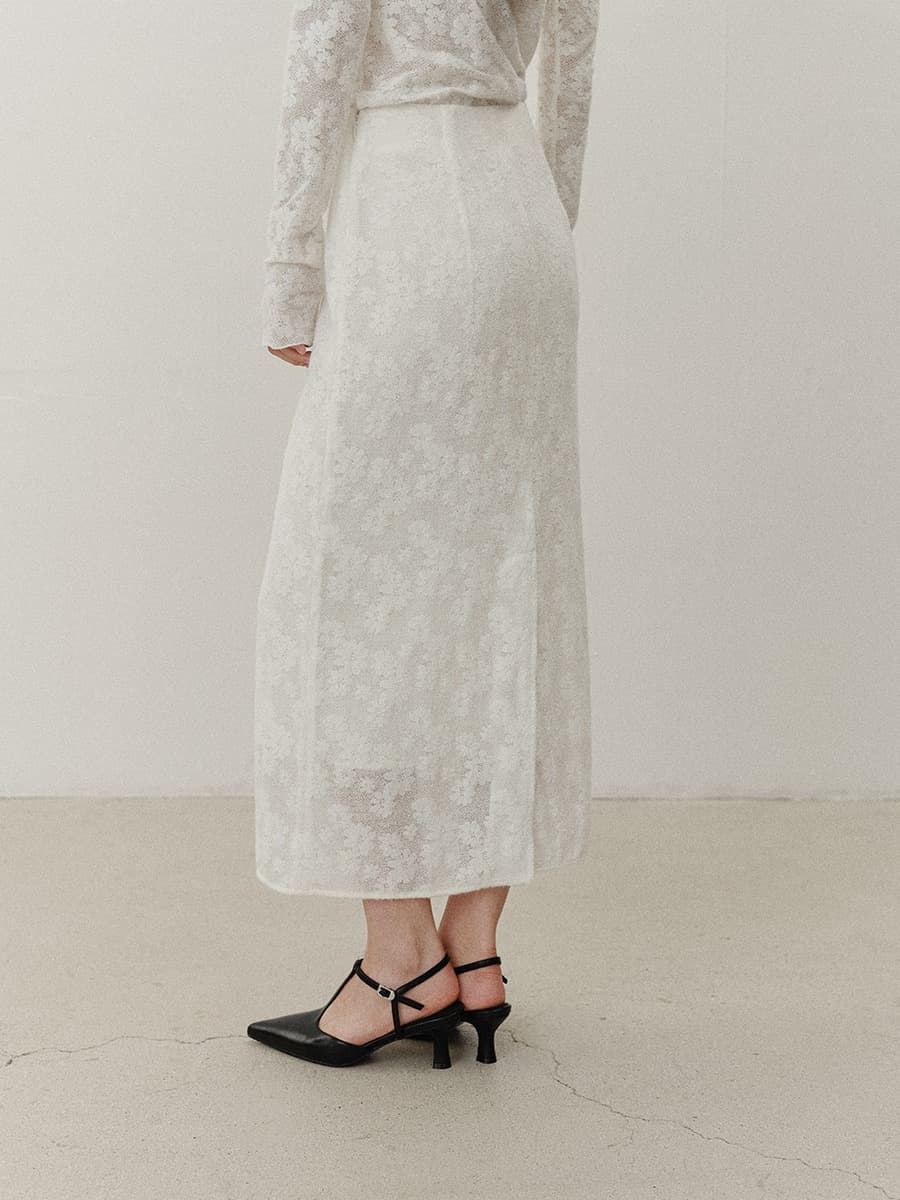 TVF LACE LAYERED SKIRT_WHITE — vue 3