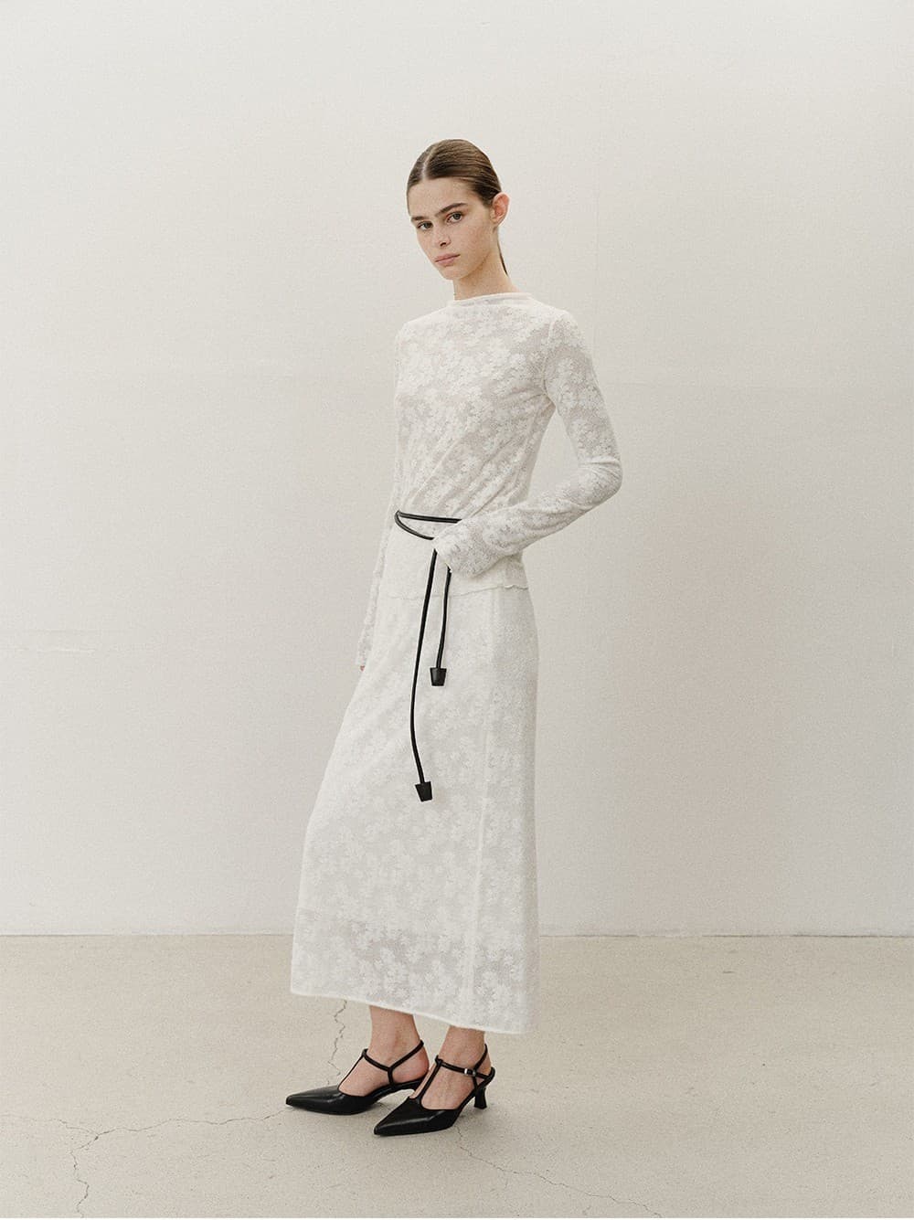 TVF LACE LAYERED SKIRT_WHITE — vue 10