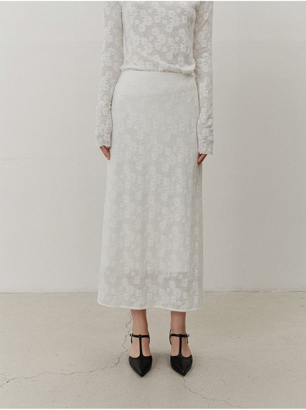 TVF LACE LAYERED SKIRT_WHITE — vue 11