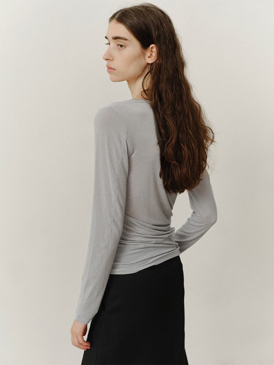 TVF WOOL CURVED TOP_L-GREY — vue 4