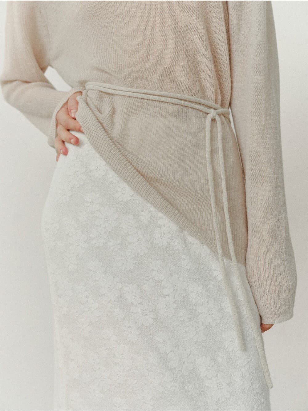 TVF LOOSE FIT STRING ALPACA KNIT TOP_OATMEAL — vue 11