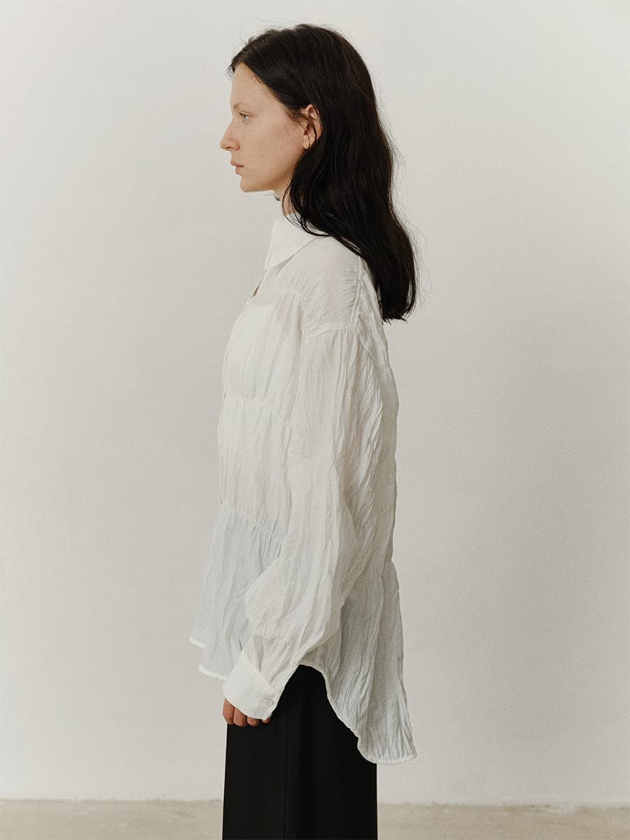 TVF CRINKLE COLLAR SHIRT_IVORY — vue 6