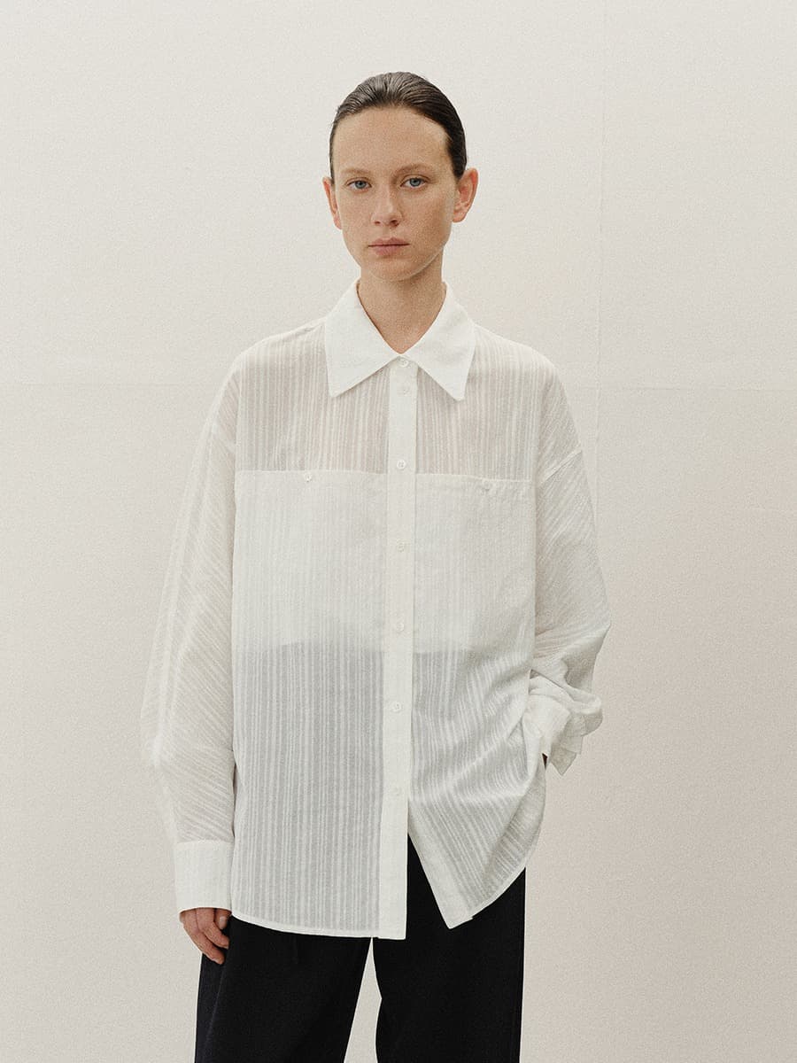 TVF POCKET OVERFIT SHIRT_WHITE — vue 1