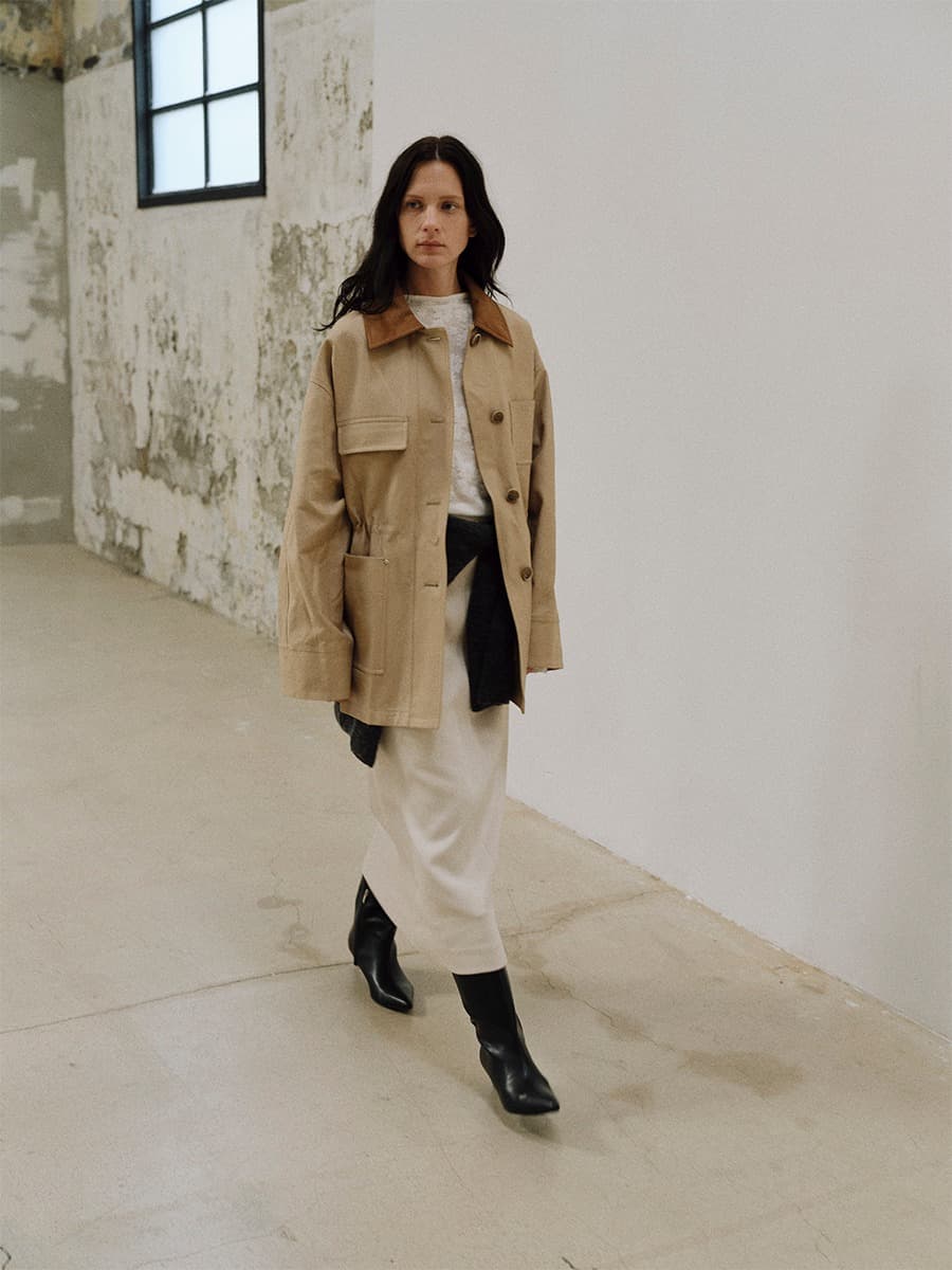 TVF COTTON HALF WORK JACKET_BEIGE — vue 6