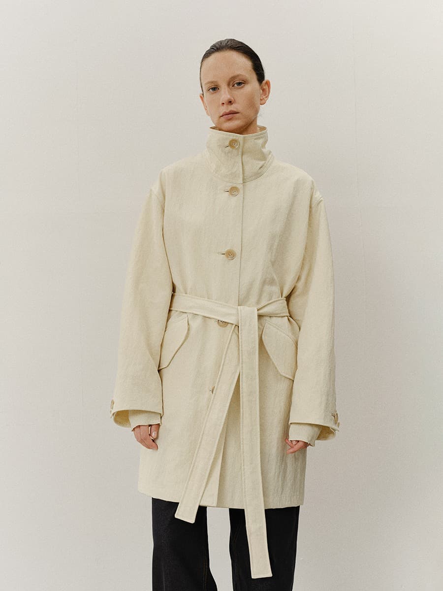 TVF OVERSIZED TRENCH JUMPER_IVORY — vue 1
