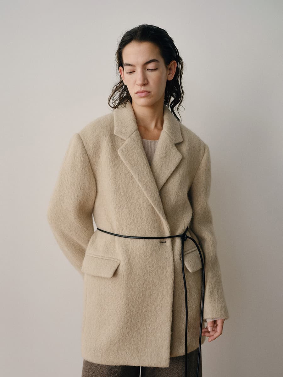 TVW ALPACA WOOL HALF JACKET_BEIGE — vue 7