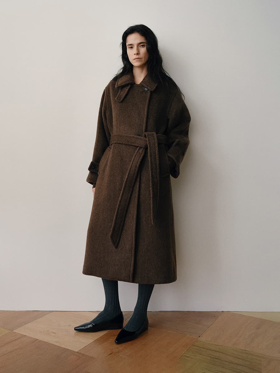 TVW CAMEL HAIR DOUBLE COAT_BROWN — vue 3