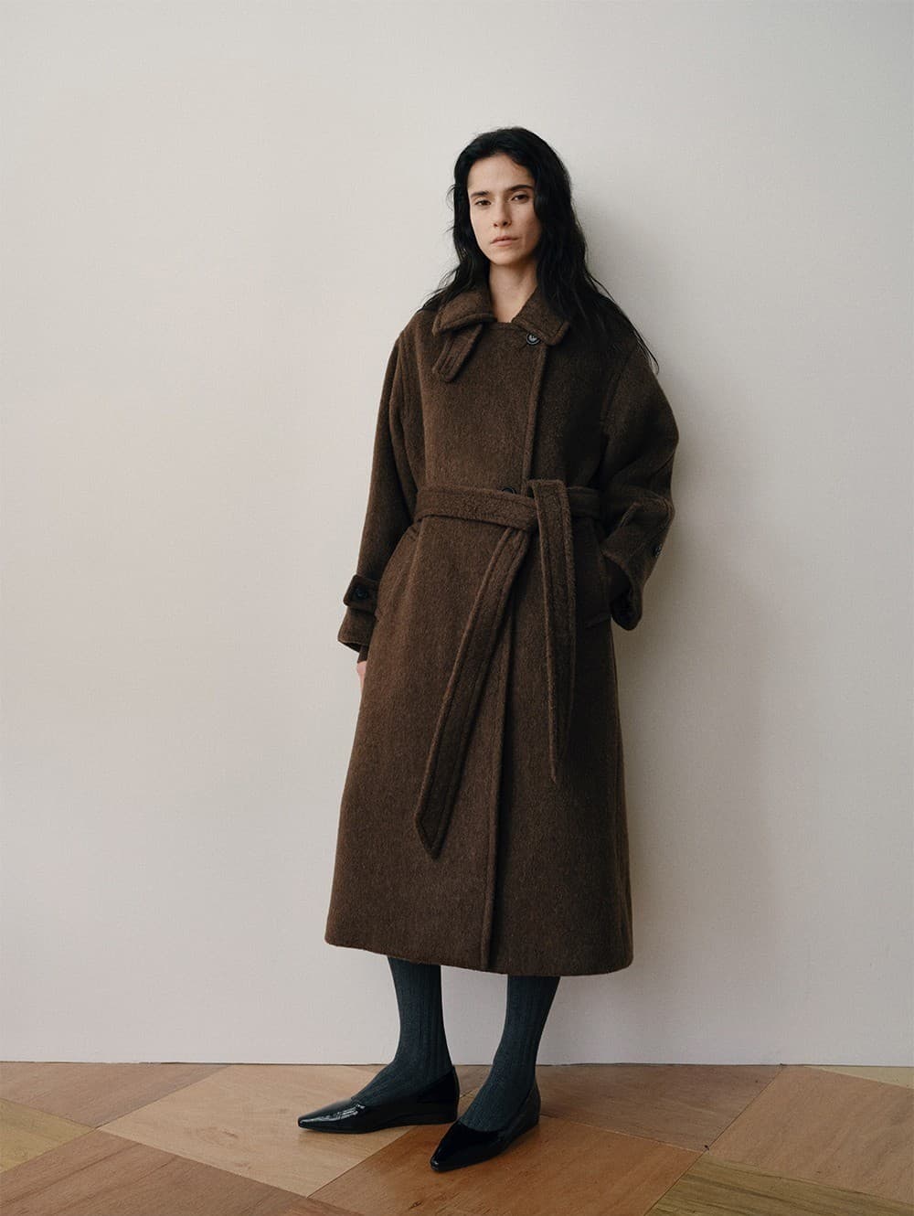 TVW CAMEL HAIR DOUBLE COAT_BROWN — vue 8