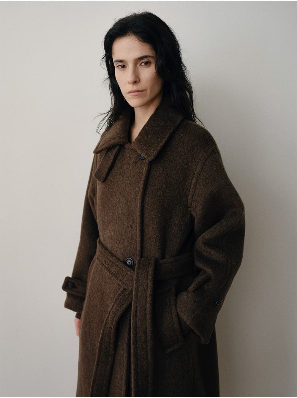 TVW CAMEL HAIR DOUBLE COAT_BROWN — vue 10