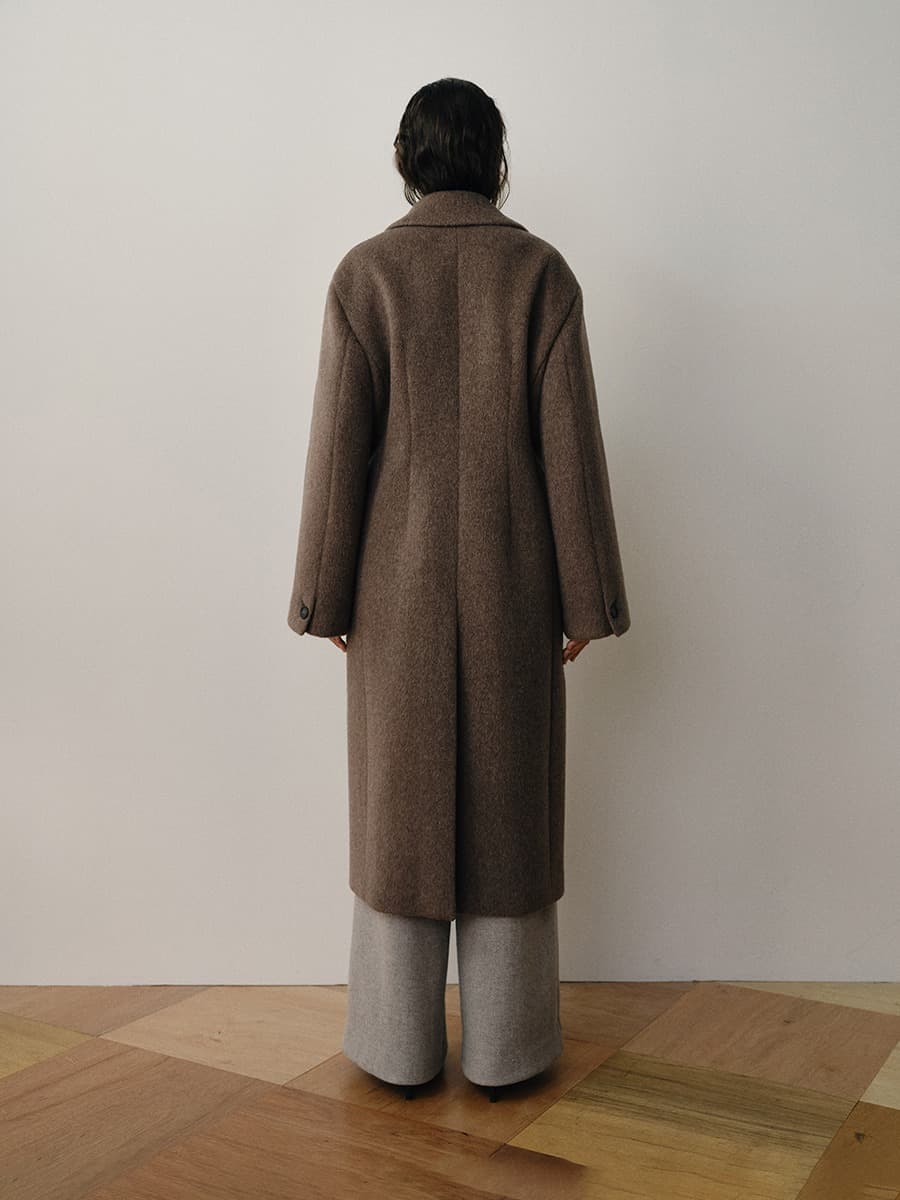 TVW ALPACA DOUBLE LONG COAT_BROWN — vue 5