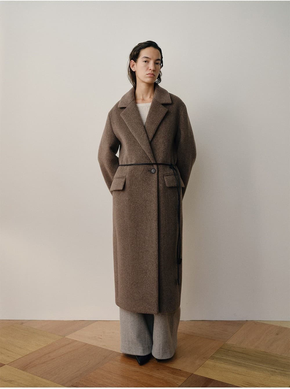 TVW ALPACA DOUBLE LONG COAT_BROWN — vue 10