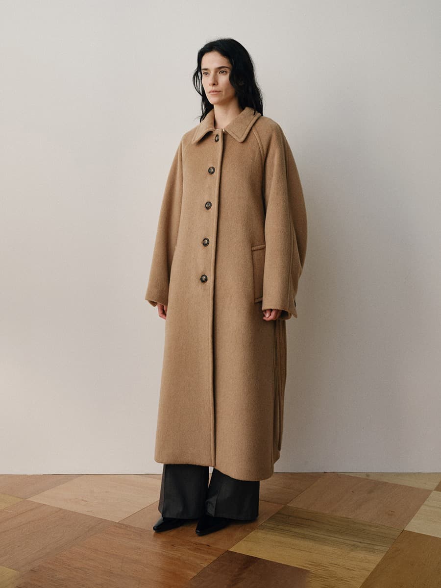 TVW CASHMERE BALMACAAN COLLAR COAT_CAMEL — vue 3