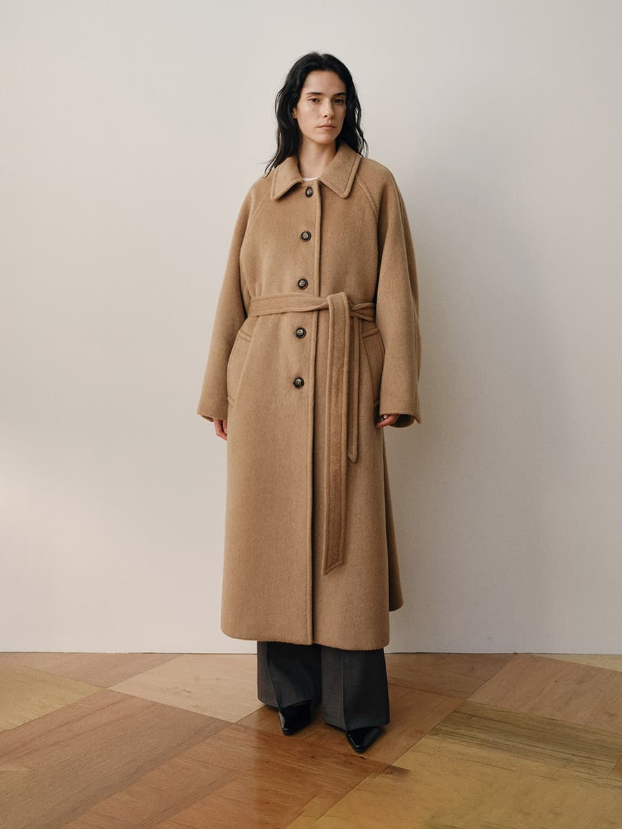 TVW CASHMERE BALMACAAN COLLAR COAT_CAMEL — vue 5