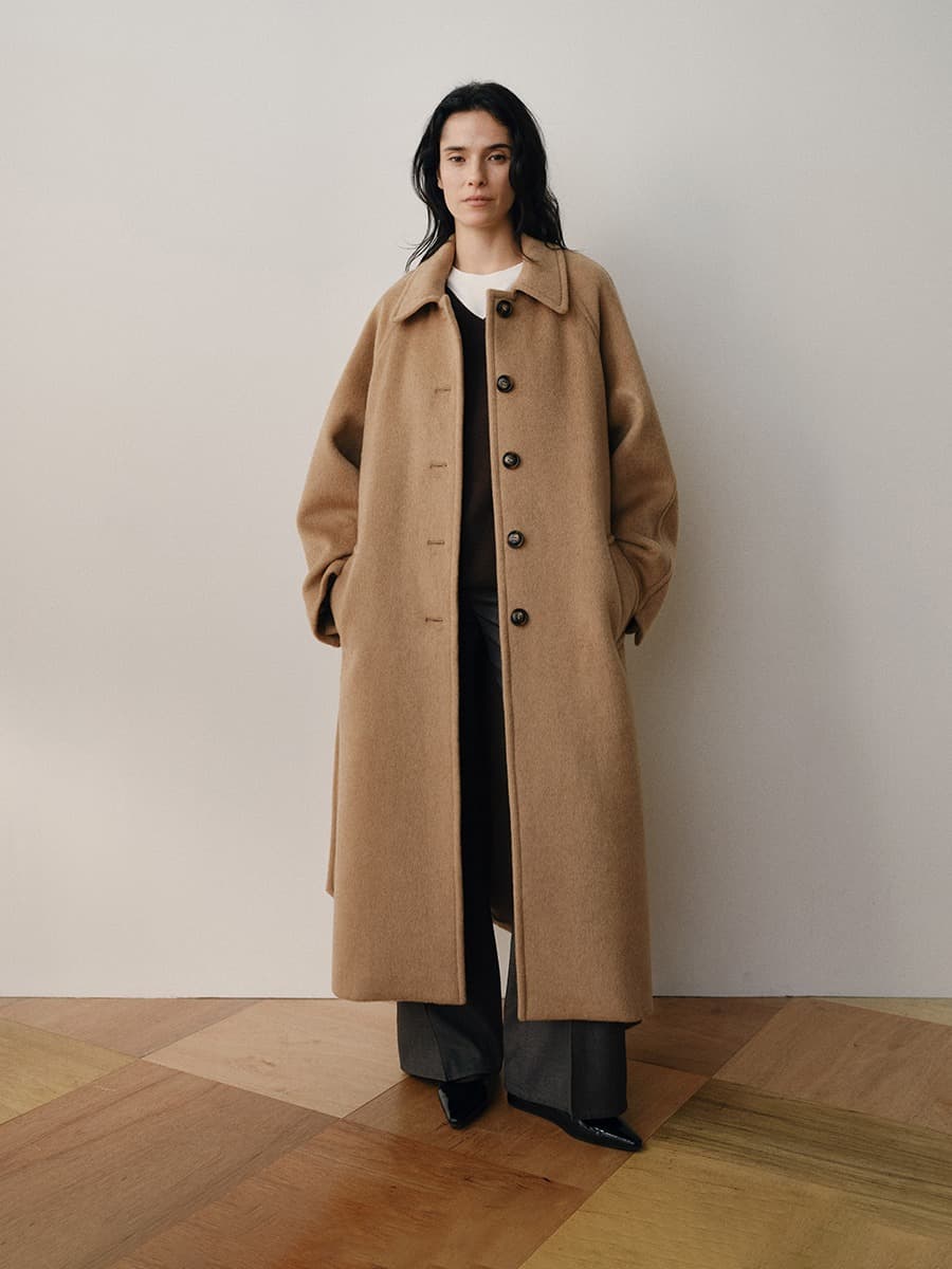 TVW CASHMERE BALMACAAN COLLAR COAT_CAMEL — vue 6