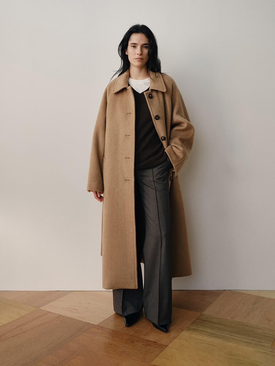 TVW CASHMERE BALMACAAN COLLAR COAT_CAMEL — vue 7