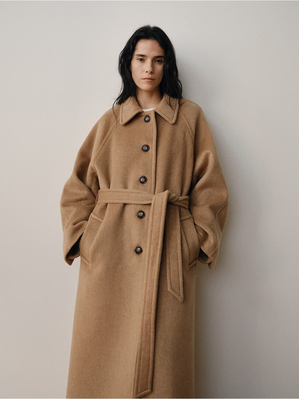 TVW CASHMERE BALMACAAN COLLAR COAT_CAMEL — vue 9