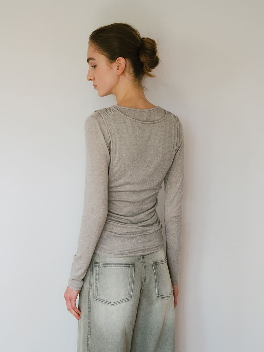 TVW DRAPED LAYER TOP_L-GREY — vue 7
