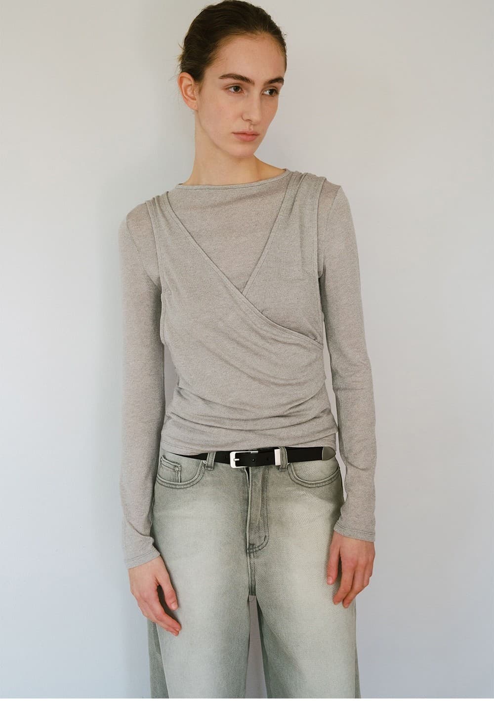 TVW DRAPED LAYER TOP_L-GREY — vue 8
