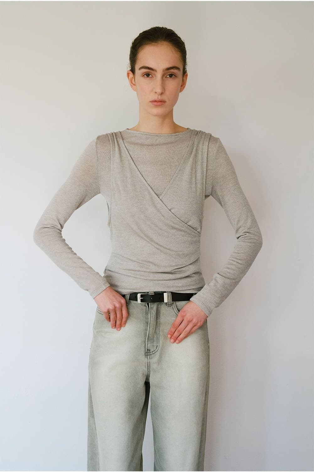 TVW DRAPED LAYER TOP_L-GREY — vue 9