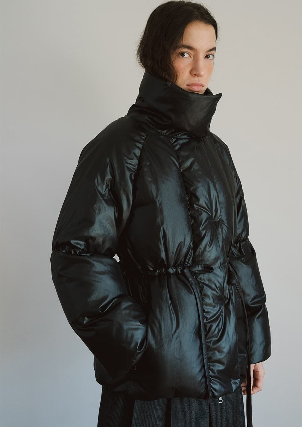 TVW HIGH NECK COLLAR GOOSE DOWN_BLACK — vue 7
