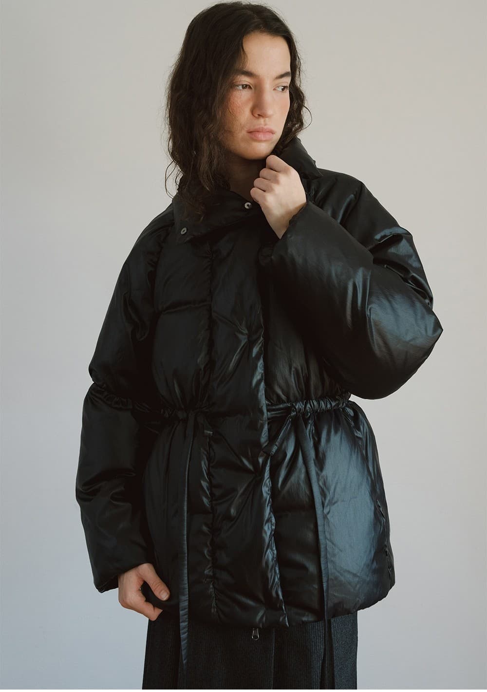 TVW HIGH NECK COLLAR GOOSE DOWN_BLACK — vue 9