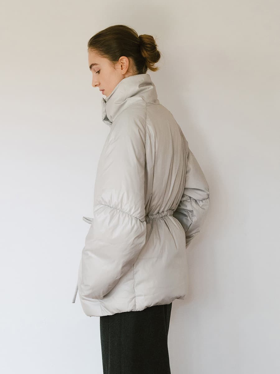 TVW HIGH NECK COLLAR GOOSE DOWN_GREY — vue 4