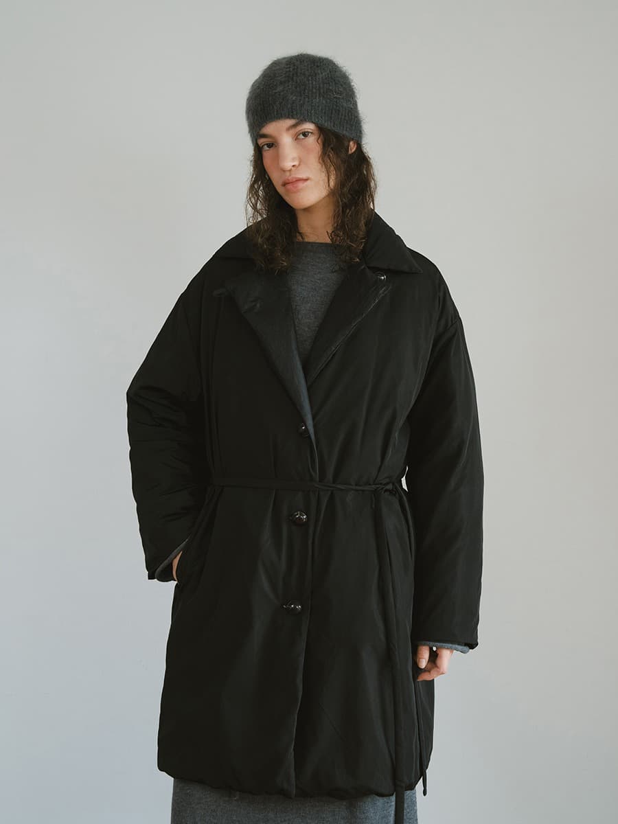 TVW REVERSIBLE GOOSE DOWN COAT_BLACK — vue 5