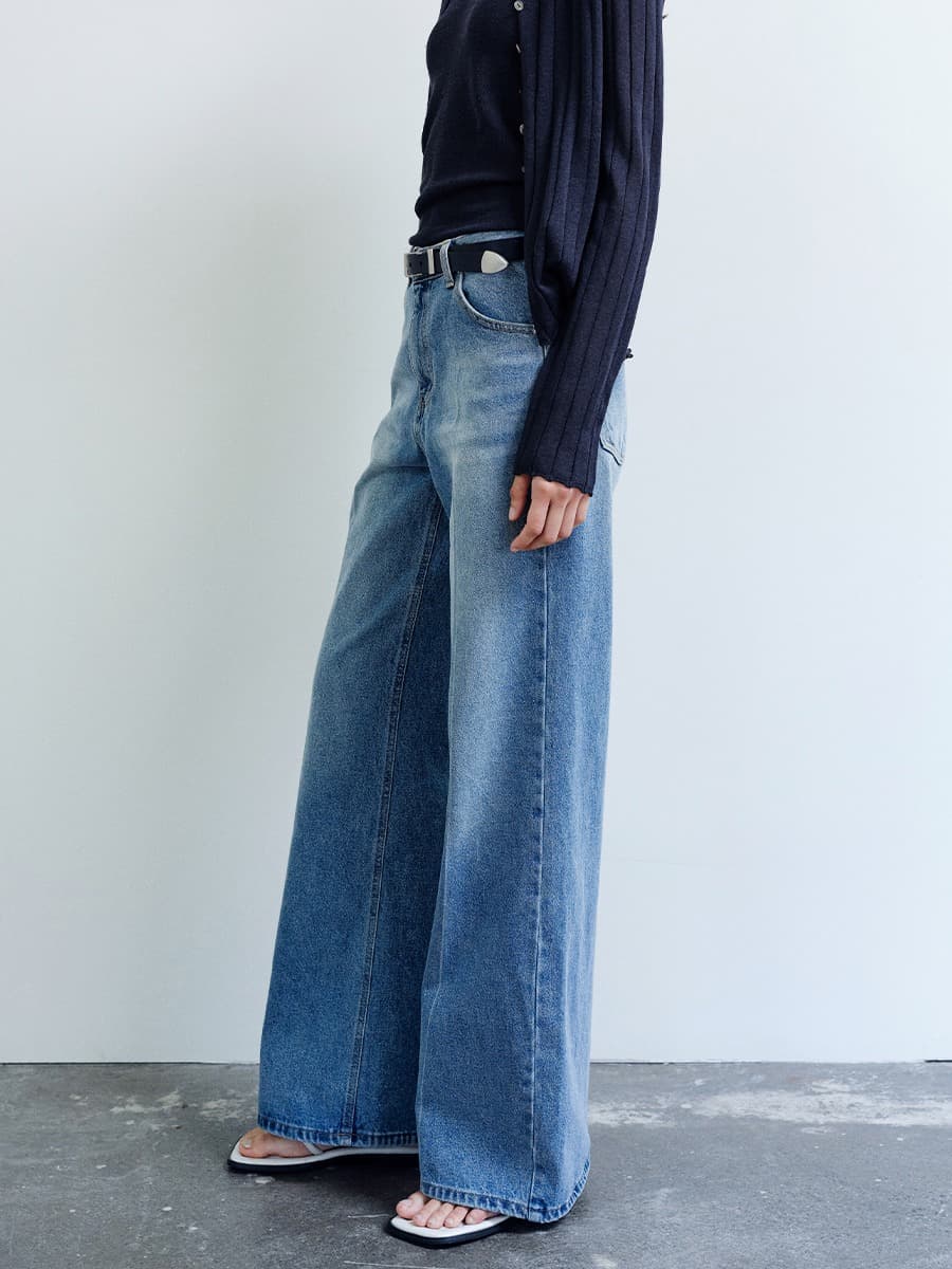 TIS SEMI WIDE FLARE DENIM_BLUE — vue 2