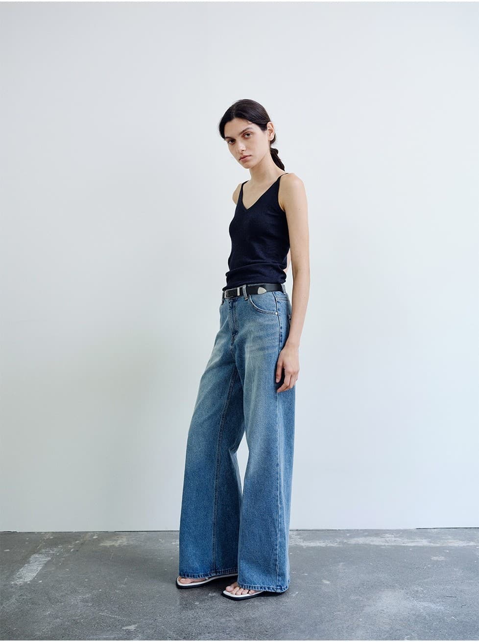 TIS SEMI WIDE FLARE DENIM_BLUE — vue 9