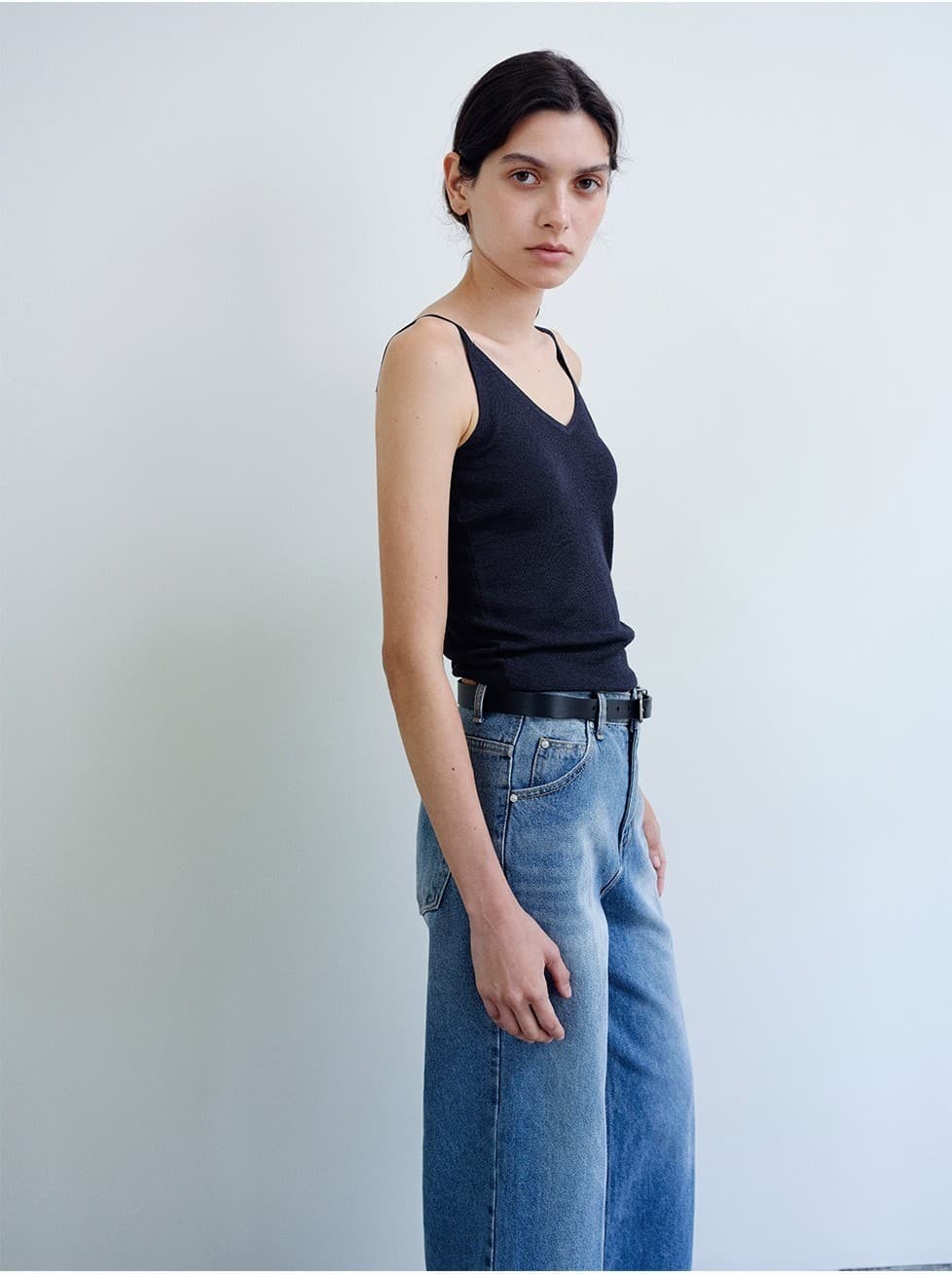 TIS SEMI WIDE FLARE DENIM_BLUE — vue 11