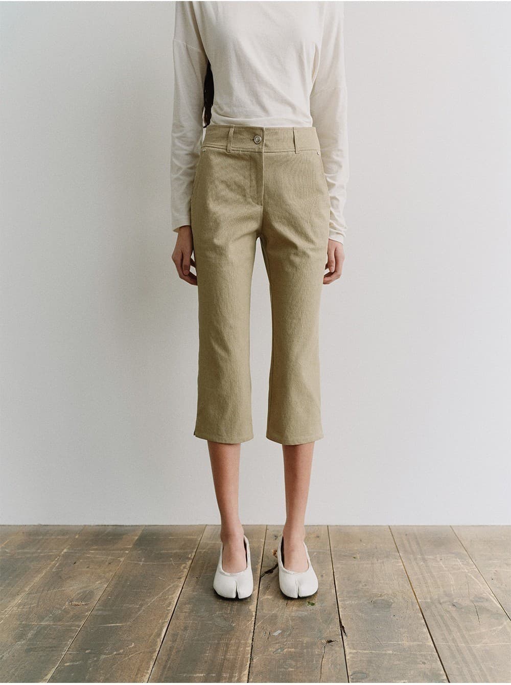 TIS CAPRI STRIPE PANTS_BEIGE — vue 11