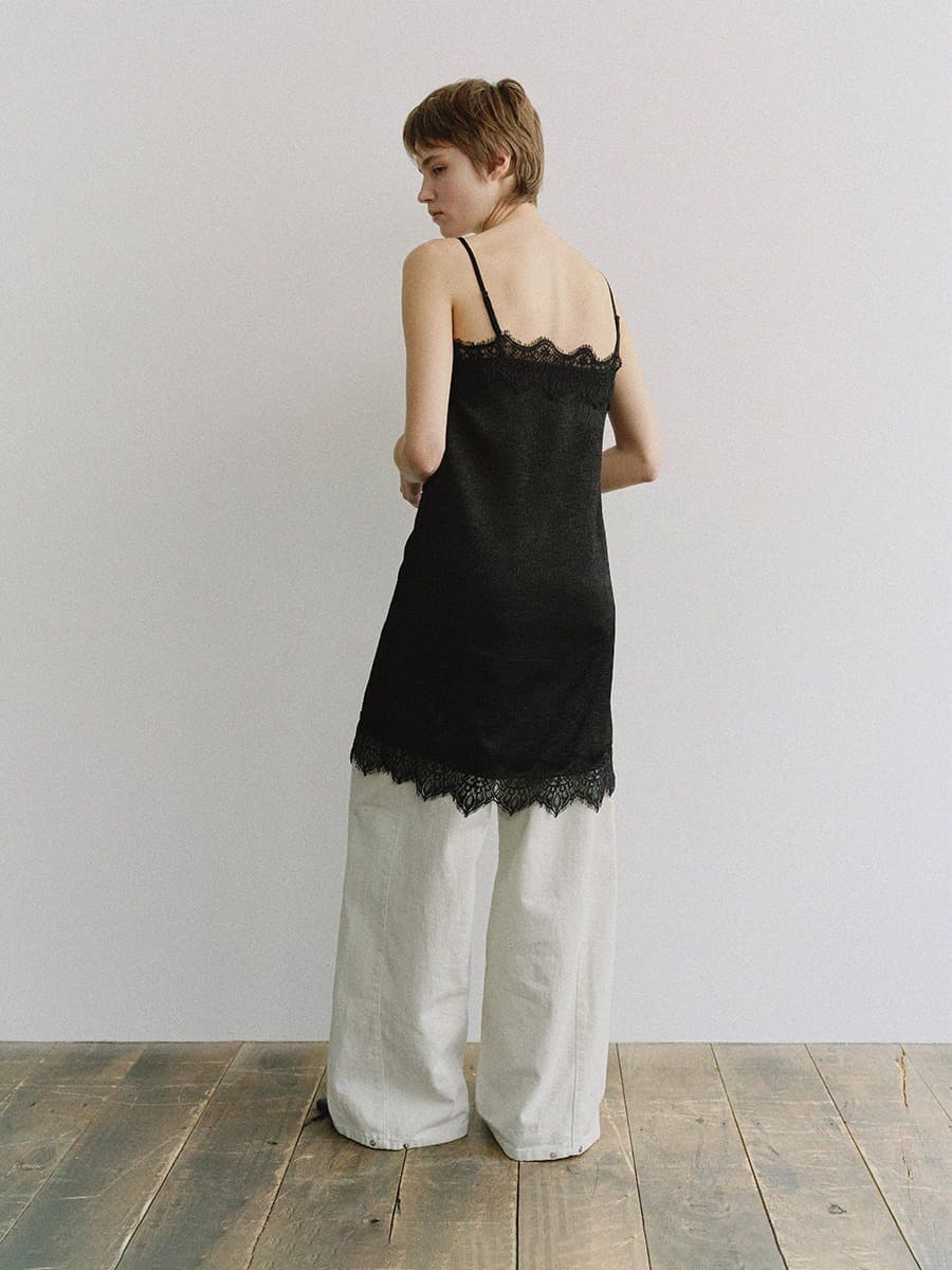 TIS CURVED COTTON PANTS_IVORY — vue 8