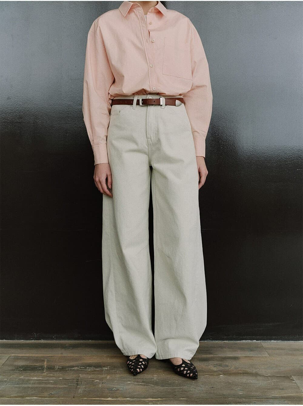 TIS CURVED COTTON PANTS_IVORY — vue 10