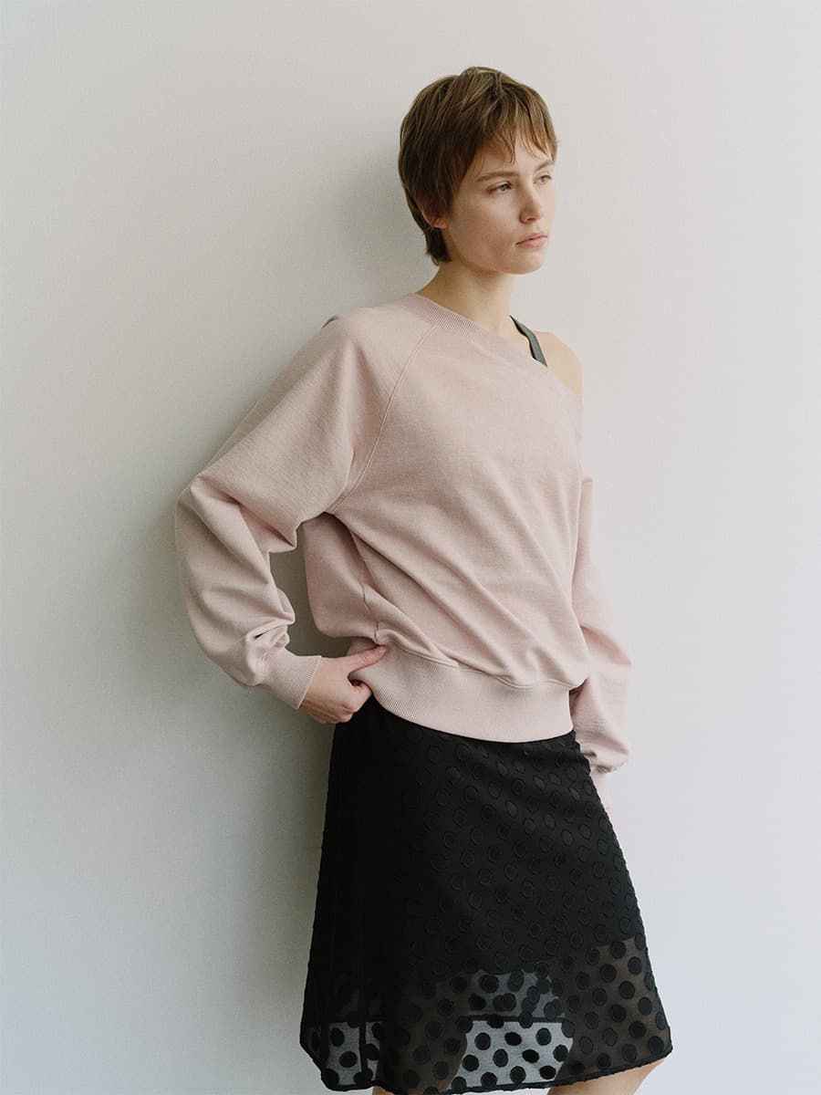 TIS DOT LAYERED SKIRT_BLACK — vue 8