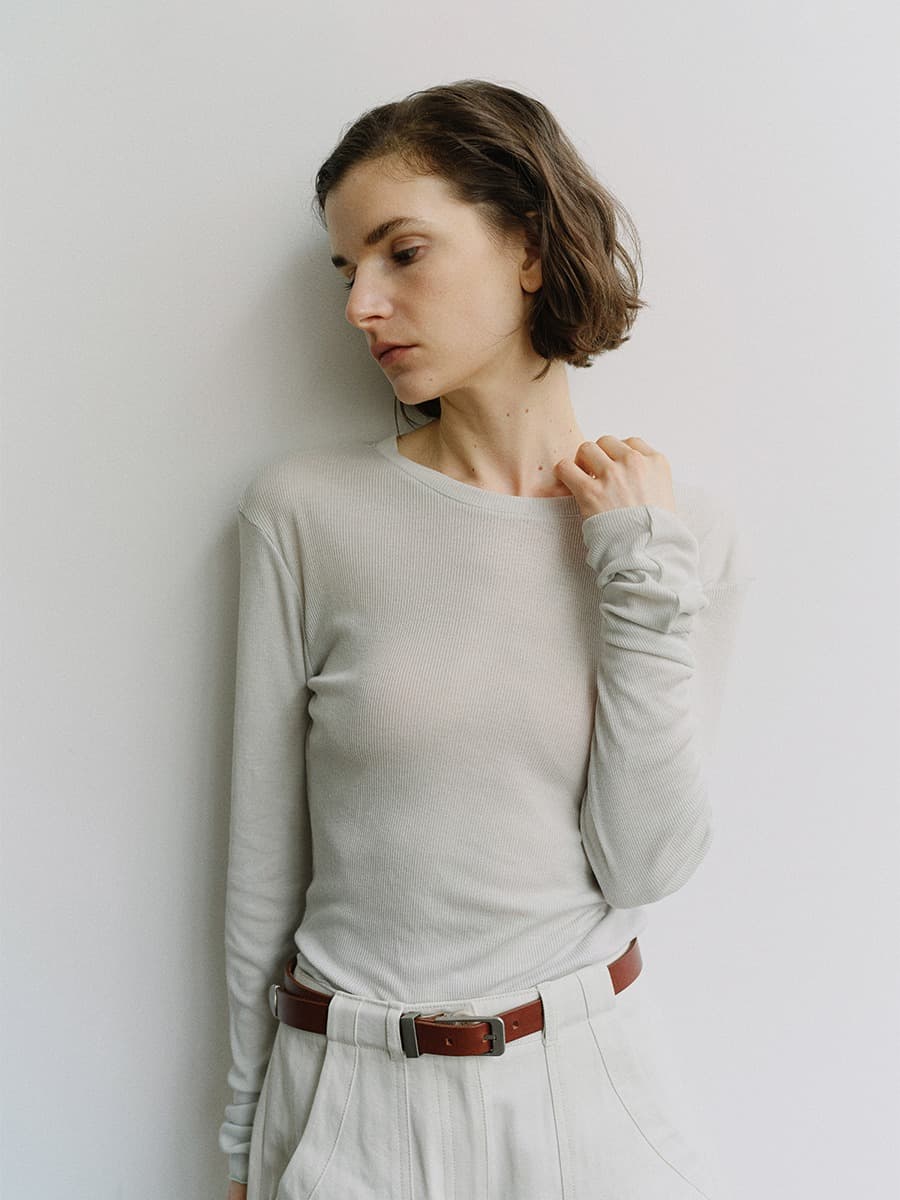 TIS RIB SLIM TOP_MINT — vue 1