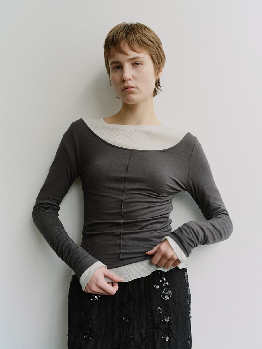 TIS EDGE SLIM TOP_CHARCOAL — vue 4