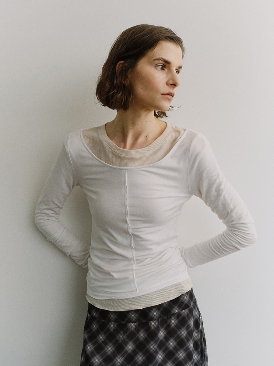 TIS EDGE SLIM TOP_IVORY — vue 2