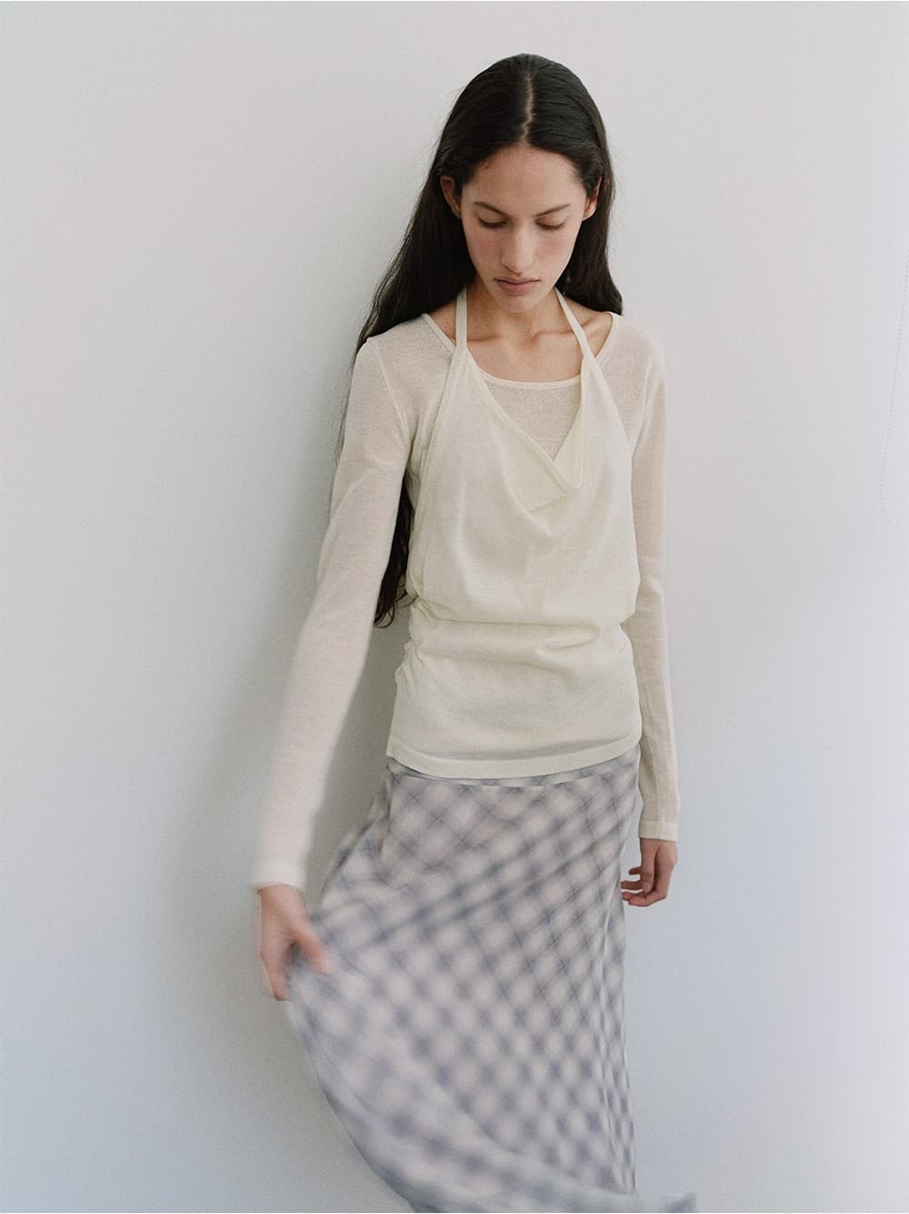 TIS HALTER LAYERED KNIT TOP_IVORY — vue 10