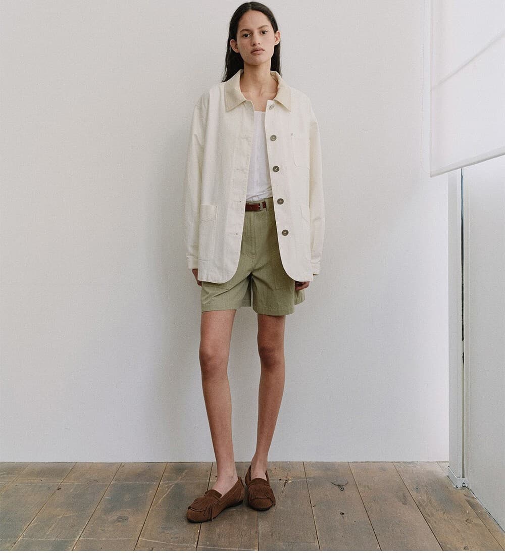 TIS CLASSIC COTTON WORK JACKET_IVORY — vue 10