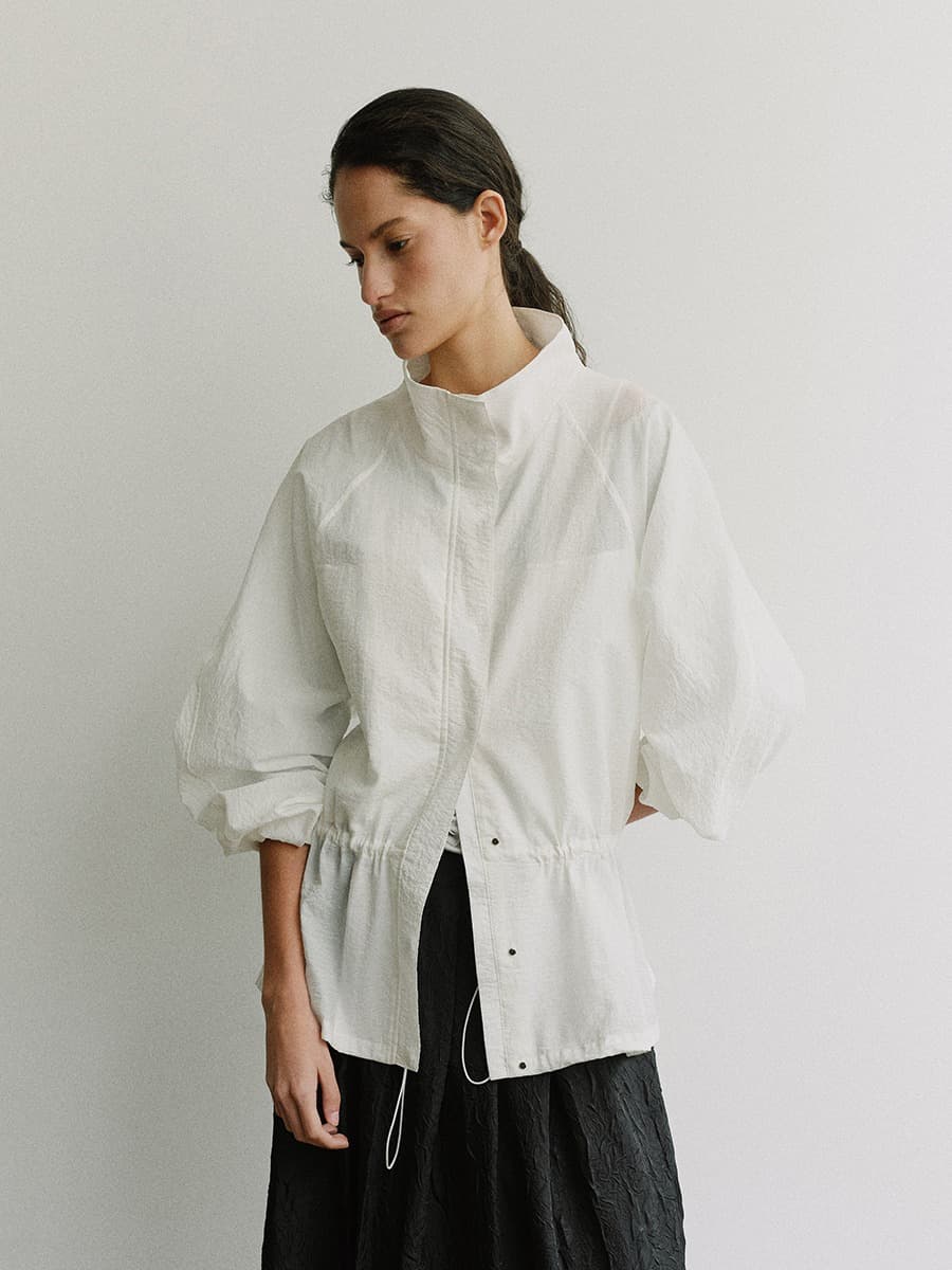 TIS AERO-SHEER RAGLAN WIND BREAKER_WHITE — vue 4