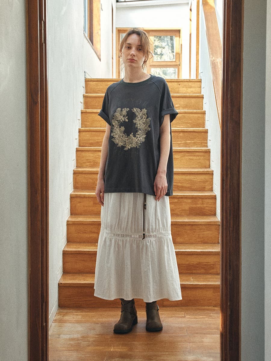 TIR LACE GRAPHIC ART TOP_CHARCOAL — vue 6